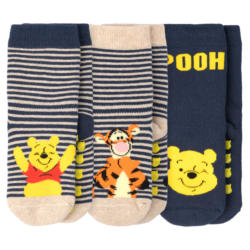 3 Paar Winnie Puuh Stoppersocken im Set