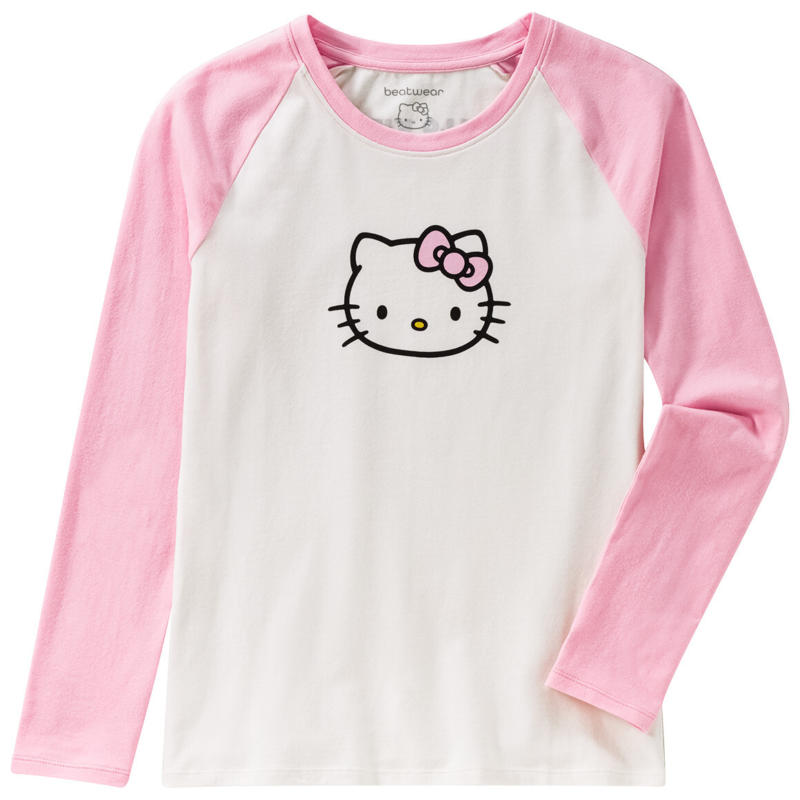 Hello Kitty Langarmshirt mit Raglanärmeln (Nur online)