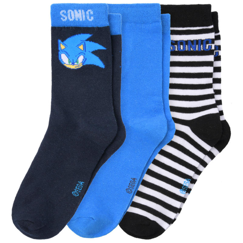 3 Paar Sonic Socken im Set