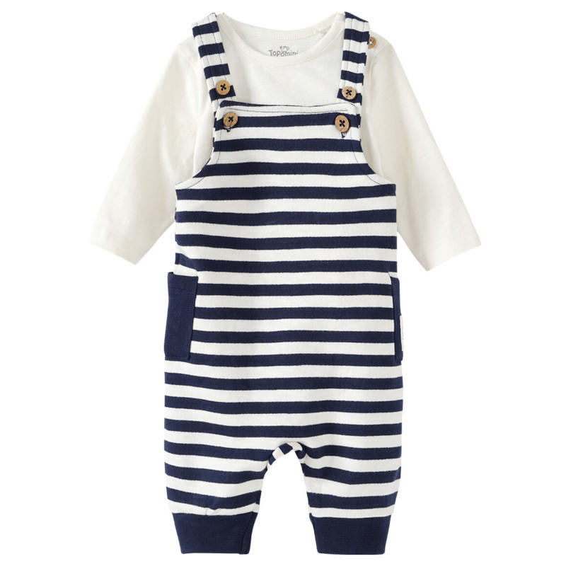 Newborn Latzhose und Langarmshirt im Set