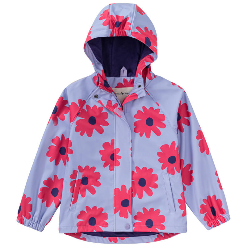 Mädchen Regenjacke mit Blumen-Allover (Nur online)