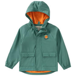 Jungen Regenjacke mit Orangen-Print (Nur online)