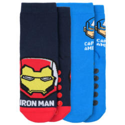 2 Paar MARVEL Avengers Stoppersocken im Set