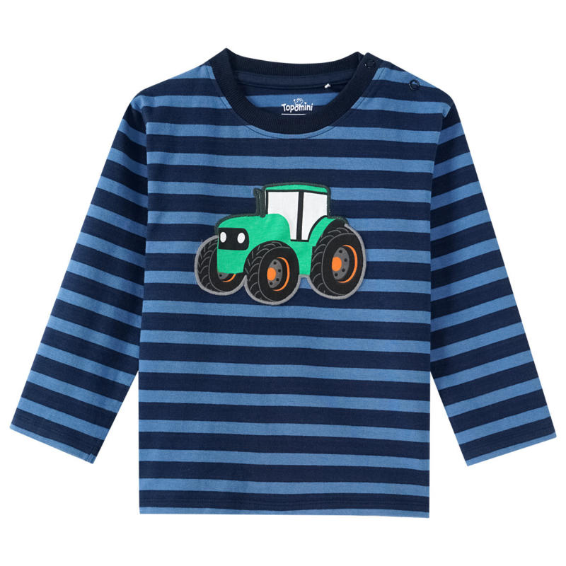 Baby Langarmshirt mit Traktor-Applikation (Nur online)