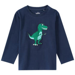 Baby Langarmshirt mit Dino-Applikation (Nur online)