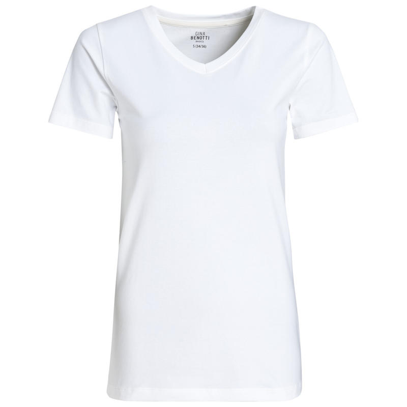 Damen T-Shirt mit V-Ausschnitt (Nur online)