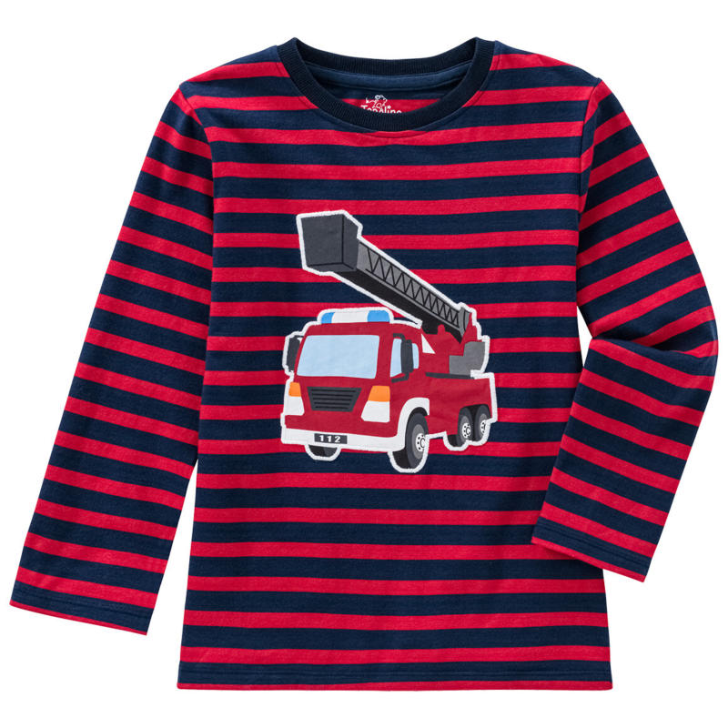 Jungen Langarmshirt mit Feuerwehr-Applikation (Nur online)