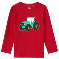 Jungen Langarmshirt mit Traktor-Applikation (Nur online)