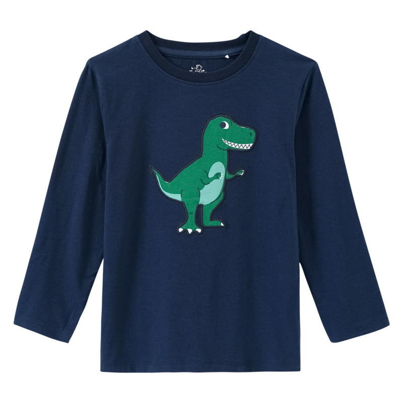 Jungen Langarmshirt mit Dino-Applikation (Nur online)