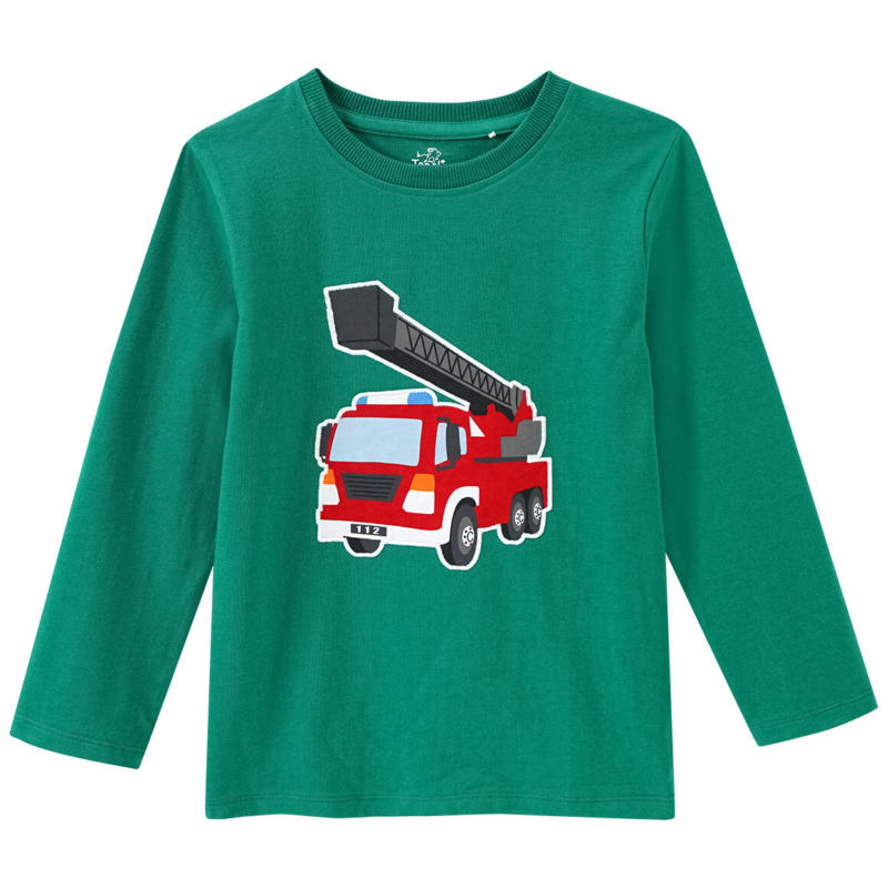 Jungen Langarmshirt mit Feuerwehr-Applikation (Nur online)