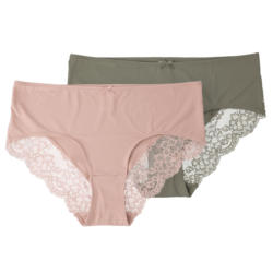 2 Damen Pantys mit Spitze