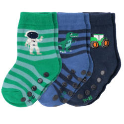 3 Paar Baby Stoppersocken mit Bio-Baumwolle (Nur online)