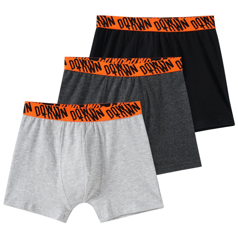 3 Jungen Boxer mit Neon-Bund