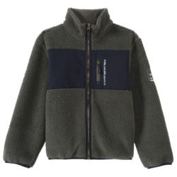 Jungen Fleecejacke mit Teddyplüsch