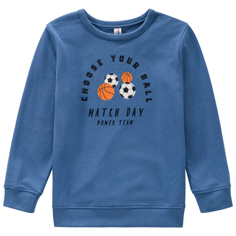 Jungen Sweatshirt mit Ballsport-Motiven