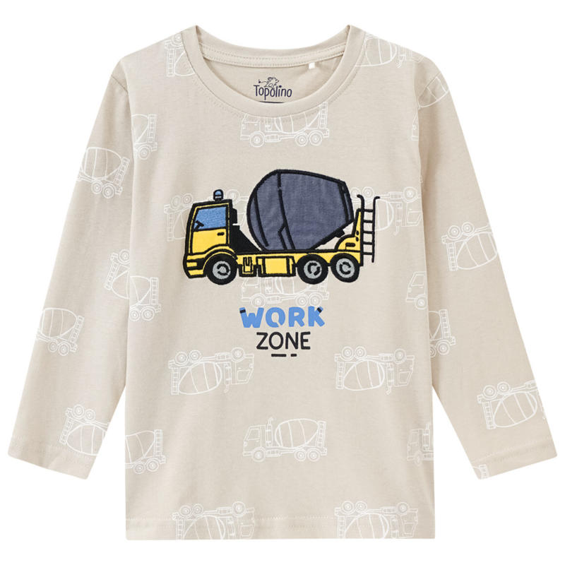 Jungen Langarmshirt mit Stickerei