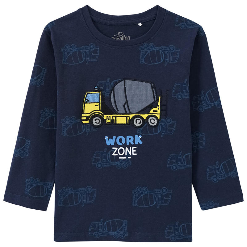 Jungen Langarmshirt mit Stickerei