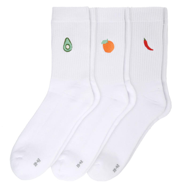 3 Paar Herren Sportsocken mit Stickerei (Nur online)