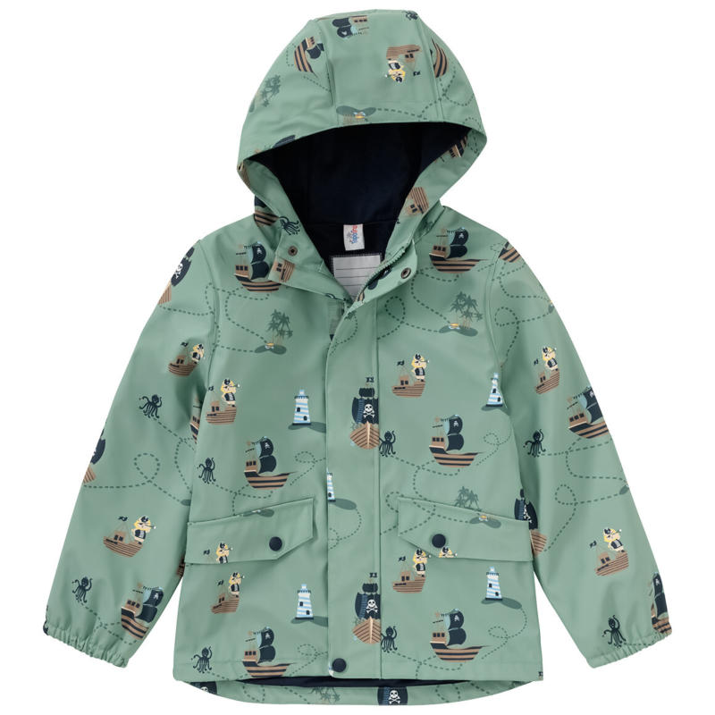 Jungen Regenjacke mit Piraten-Motiven