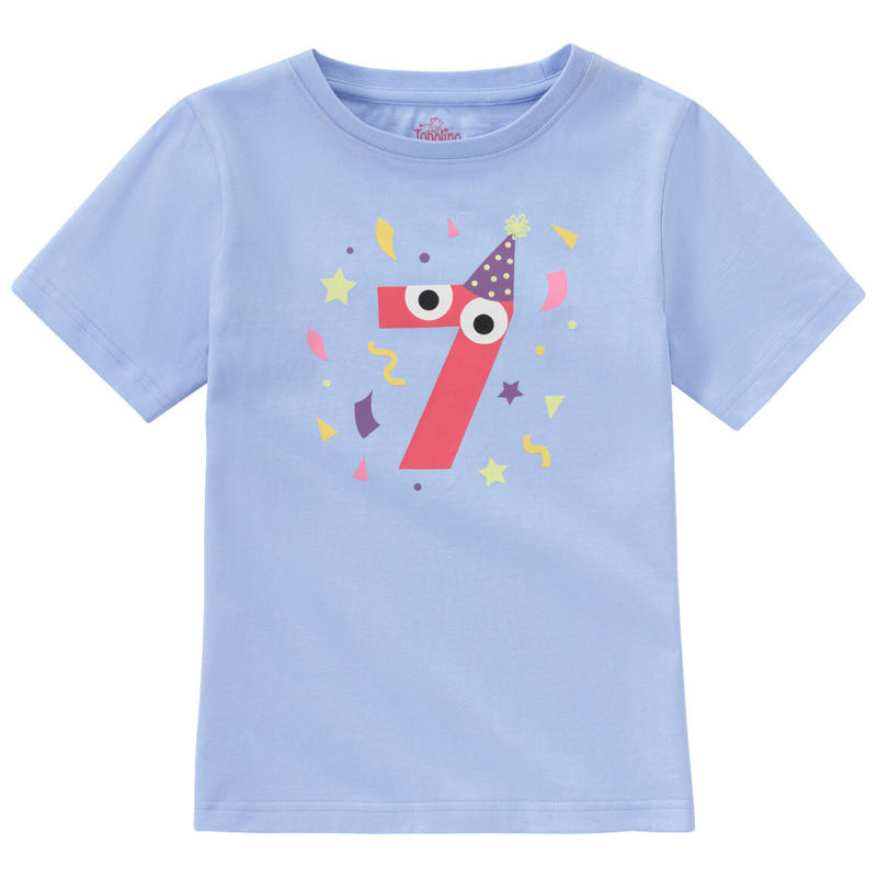 Kinder T-Shirt mit Geburtstagszahl 7 (Nur online)