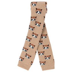 Baby Frottee-Leggings mit Waschbär-Motiven