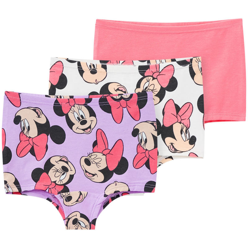 3 Minnie Maus Pantys in verschiedenen Dessins