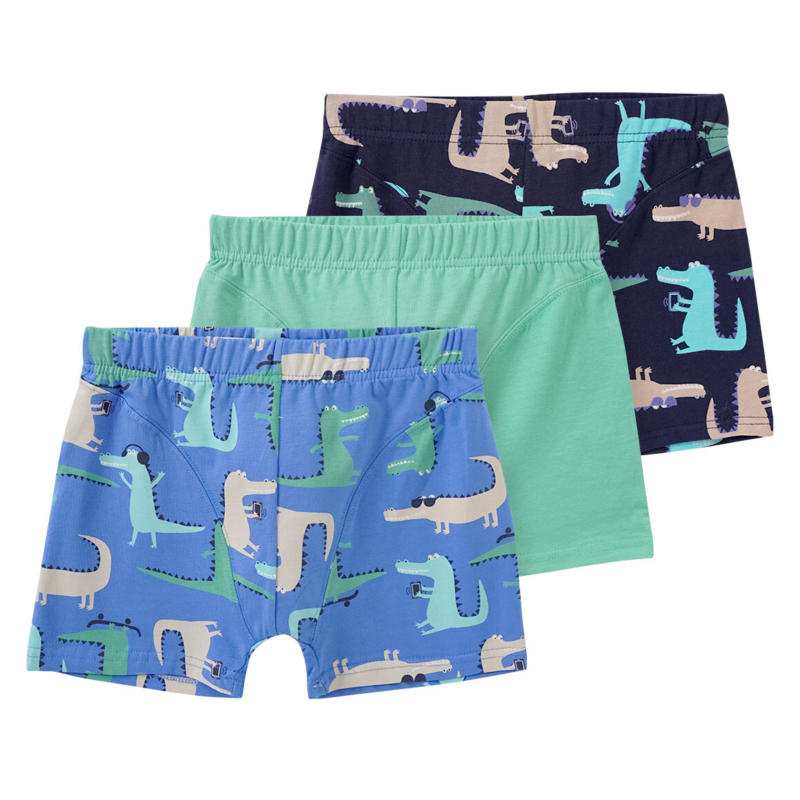 3 Jungen Boxer mit Krokodil-Motiven