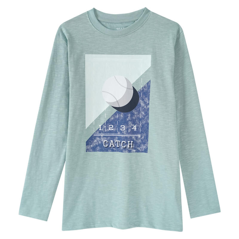 Jungen Langarmshirt mit Baseball-Motiv