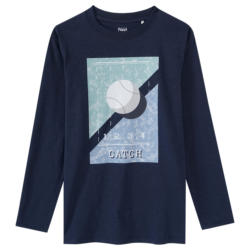 Jungen Langarmshirt mit Baseball-Motiv