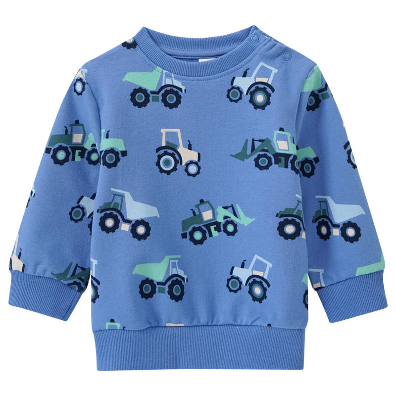 Baby Sweatshirt mit Baufahrzeug-Allover