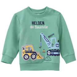 Baby Sweatshirt mit Radlader-Applikation