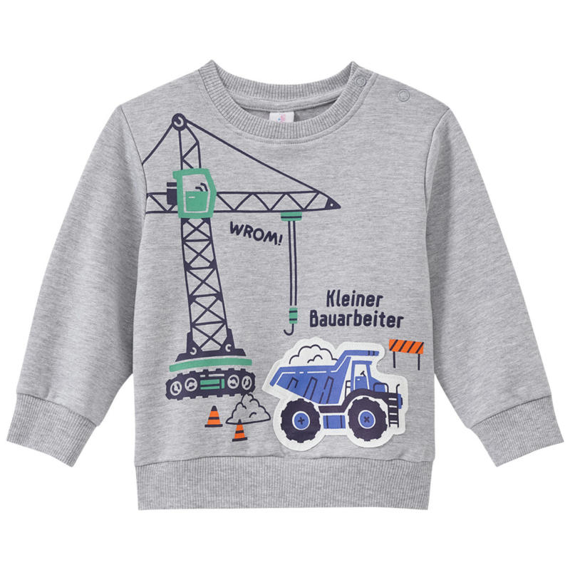 Baby Sweatshirt mit Kipplaster-Applikation