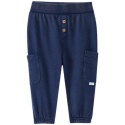 Baby Pull-on-Hose in Denim-Optik