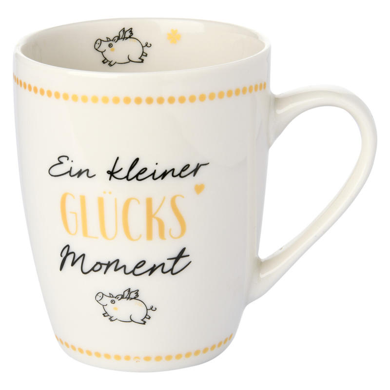 Tasse mit Silvester-Schweinchen