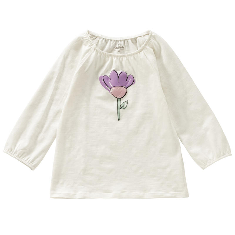 Baby Langarmshirt mit Blumen-Print