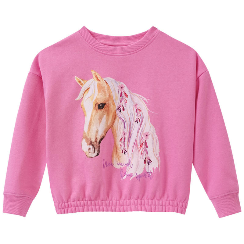 Mädchen Sweatshirt mit Pferde-Motiv (Nur online)