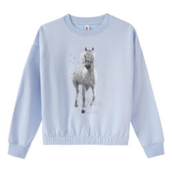 Mädchen Sweatshirt mit Pferde-Motiv (Nur online)