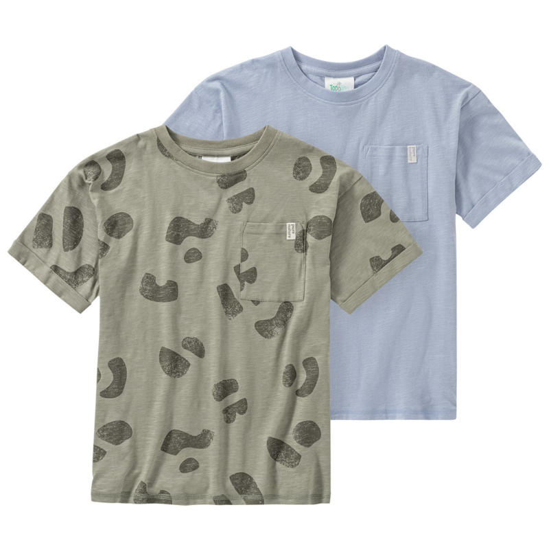 2 Jungen T-Shirts mit Flammgarn (Nur online)