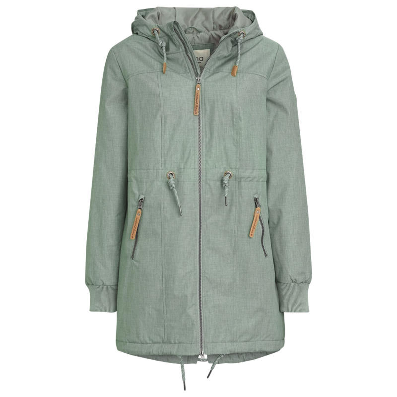 Damen Parka in Melange-Optik