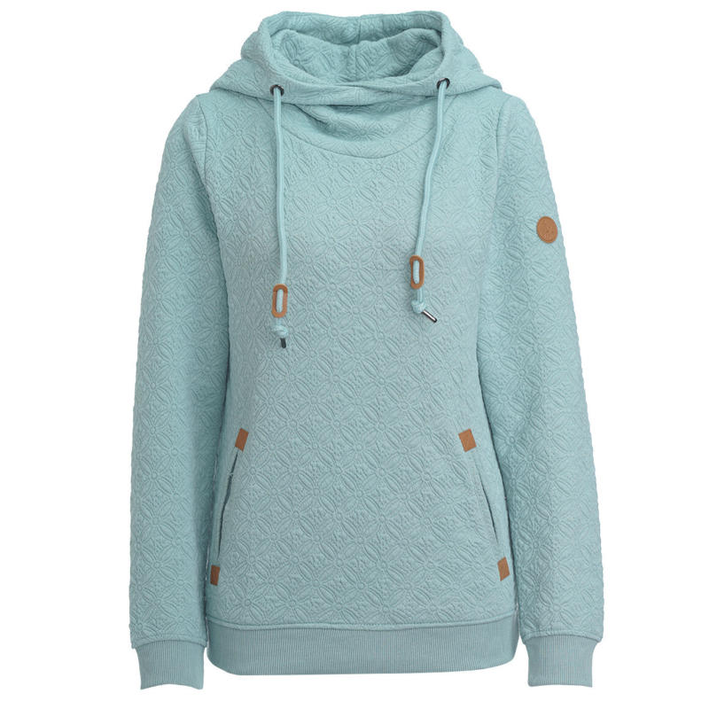 Damen Hoodie mit Strukturmuster