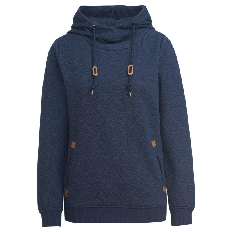 Damen Hoodie mit Strukturmuster