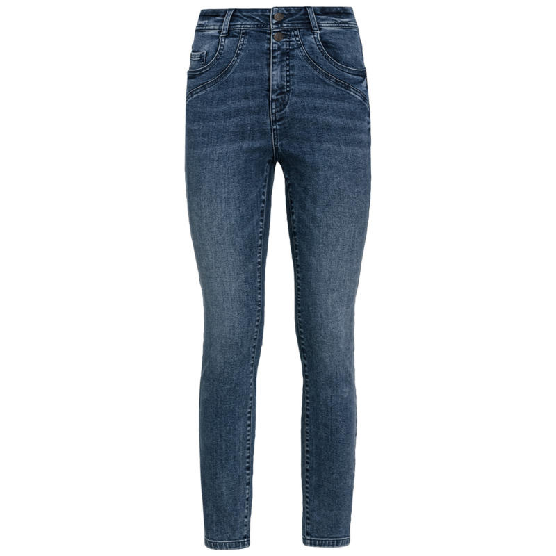 Damen Skinny-Jeans mit Used-Waschung