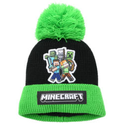 Minecraft Strickmütze mit Lizenz-Motiven