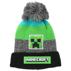 Minecraft Strickmütze mit Lizenz-Motiven