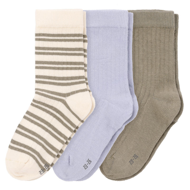 3 Paar Jungen Socken mit Rippstruktur (Nur online)