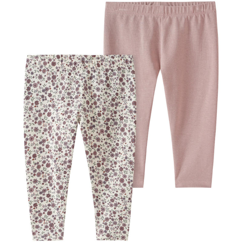 2 Baby Leggings mit Blümchen (Nur online)