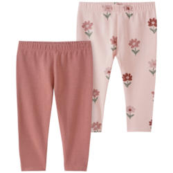 2 Baby Leggings mit Blümchen (Nur online)