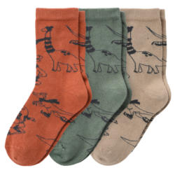 3 Paar Jungen Socken mit Dinos