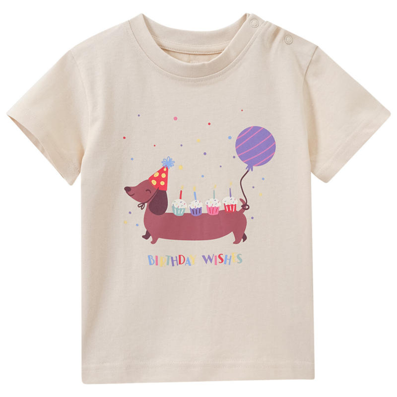 Baby T-Shirt mit Geburtstags-Motiv (Nur online)