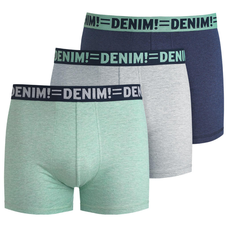 3 Herren Retroshorts meliert (Nur online)